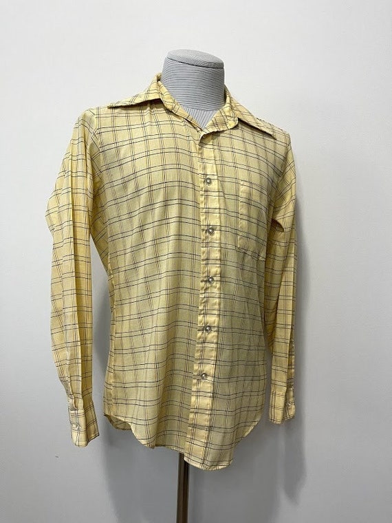 vintage shirt men button Gem
