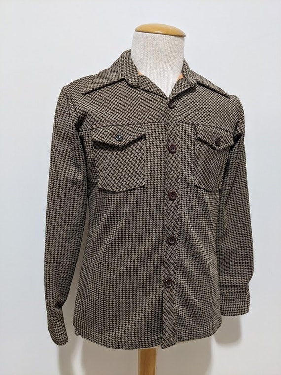 Vintage 1970's Men's Houndstooth Leisure Suit Jack