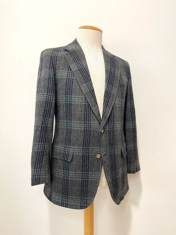 mens plaid blazer vintage