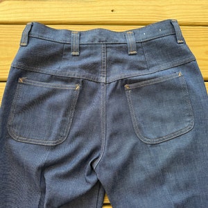 1980s Mens Dark Blue Denim Jeans Size 31 x 30 Vintage Retro Workwear Utility Rockabilly Streetwear Gift for Men Hipster Hippie Boho Cowboy image 3