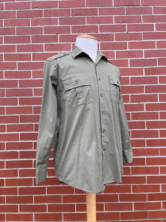 Vintage 1980's / 1990's Green Cotton Romanian Army