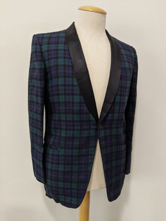 Vintage 1950's Men's Shawl Collar Tuxedo Jacket Bl