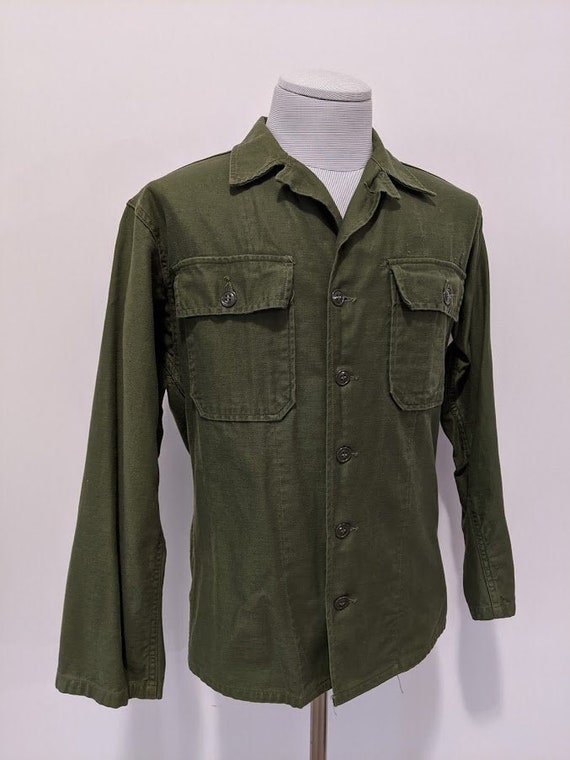 Vintage 1960's Vietnam War US Military OG-107 Shir