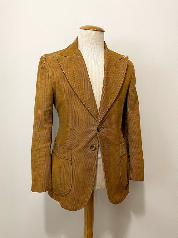 Vintage 1970's Men's Corduroy Suit Jacket Corduroy