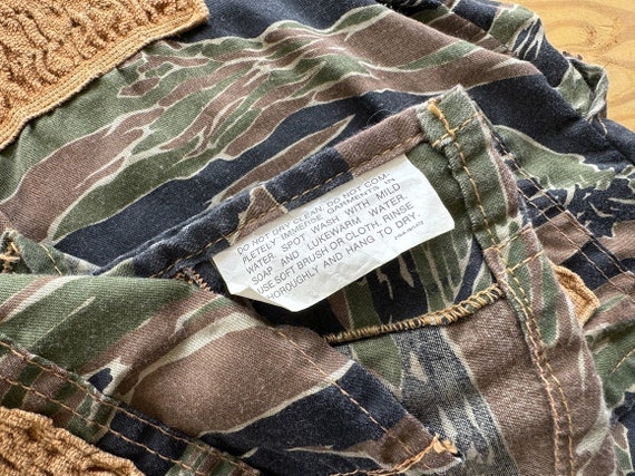 1980s Mens Tiger Stripe Camouflage Hunting Vest S… - image 6