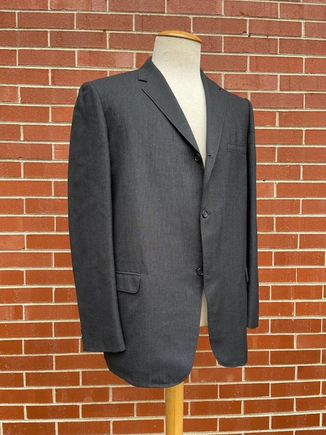 Wintage Men's Wool Casual and Festive Blazer Coat Jacket : Brick brick / 42 / Large
