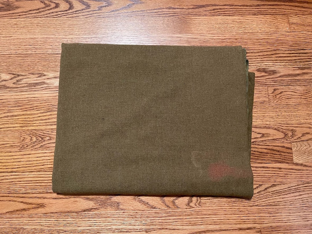 Vintage US Army Wool Blanket 1950's 1960's Vintage Etsy