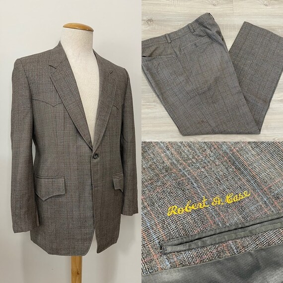 Vintage 1970's Men's Western Style Suit Two-Piece