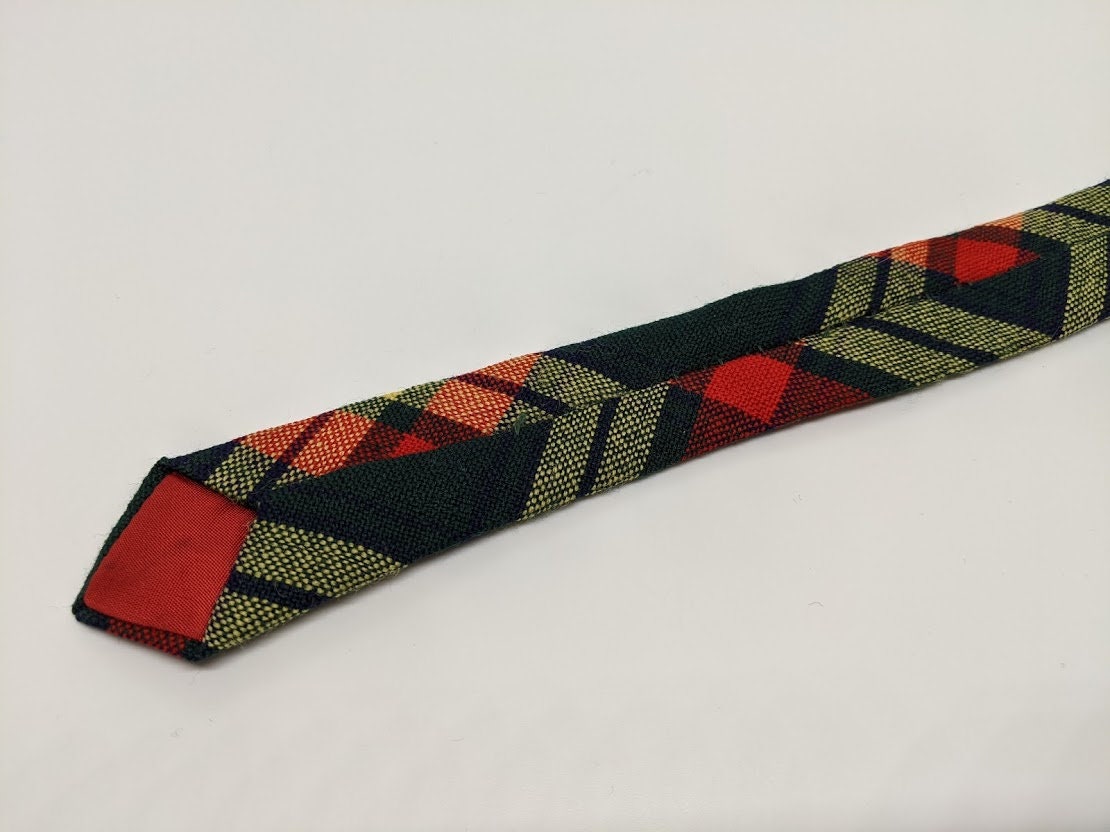 Vintage Scottish Wool Necktie Wool Tie Scottish Tie Canadian | Etsy