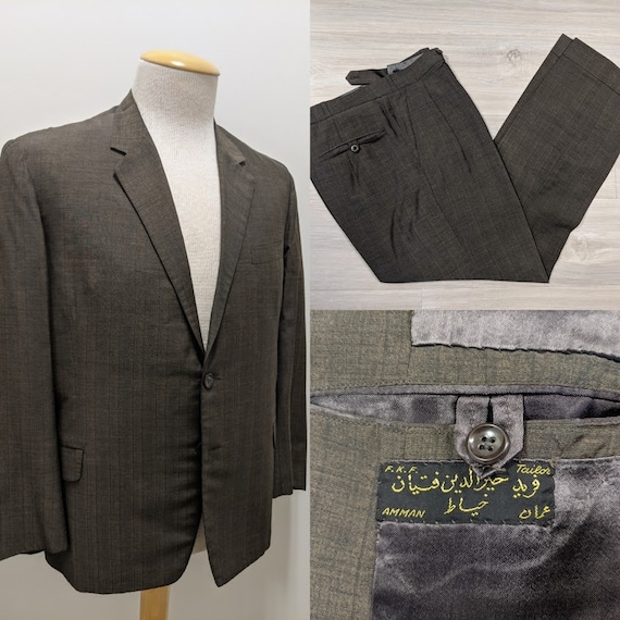 Vintage 1970's 70's Men's Two Piece Suit Jordanian