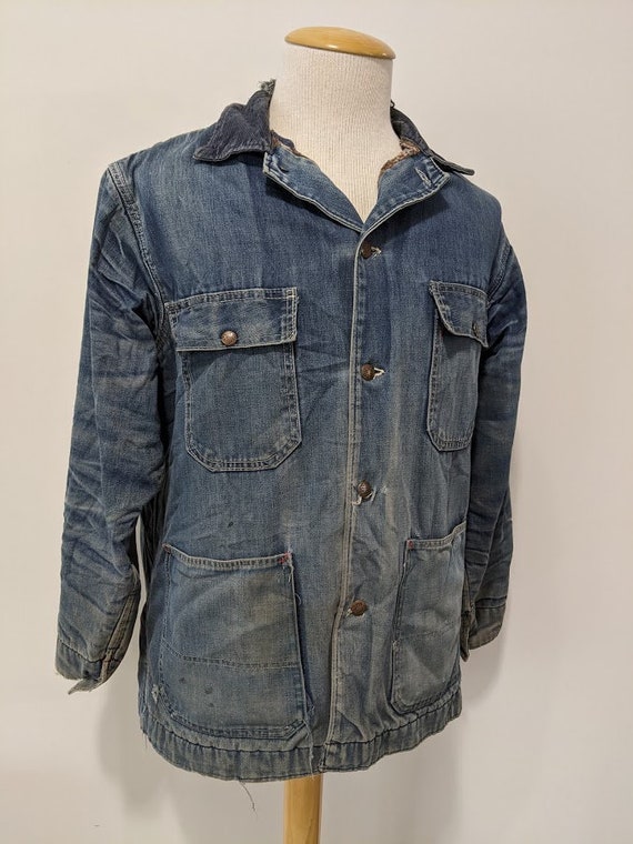 Vintage 1960's Men's Big Mac Denim Work Jacket Wor