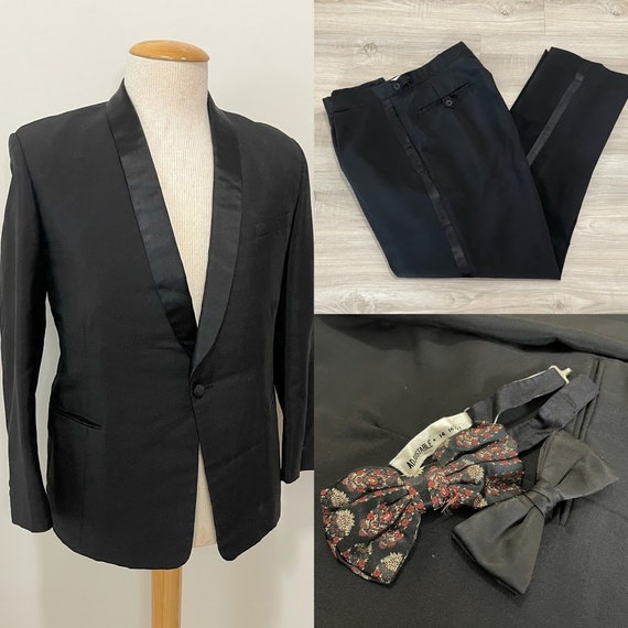 Vintage 1950's Men's Tuxedo Suit 50's Suit 50's Tr