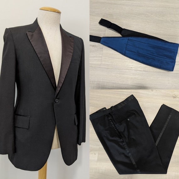 Vintage 1970's Men's Tuxedo Suit Vintage Tuxedo Bl