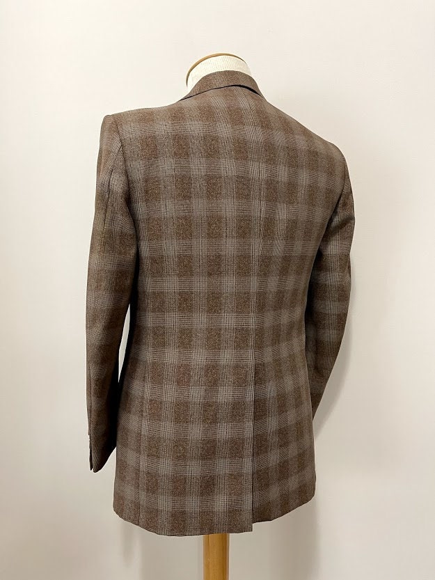 Vintage 1970's Men's Glen Plaid Suit Polyester Suit | Etsy