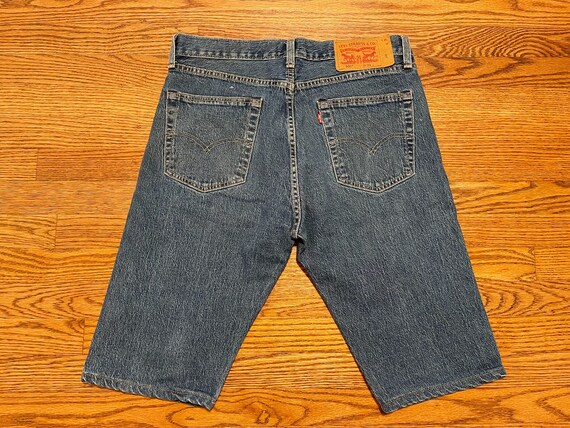 Vintage Men's Levi's Big E Blue Denim Shorts, Siz… - image 2