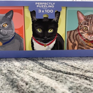 pack of 3 small Cat Puzzles