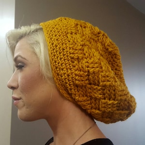 Crochet Pattern; Slouchy Hat; Slouchy Beanie; Crochet Hat Pattern; Crochet Beanie Pattern; Crochet Cap;