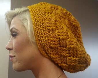 Patrón De Ganchillo; sombrero holgado; Gorro holgado; Patrón de sombrero de ganchillo; Patrón de gorro de ganchillo; Gorro De Ganchillo;