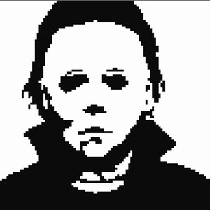 Halloween Michael Meyers Cross Stitch Chart Pattern Horror Pattern Movies image 2