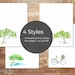 Printable Plant Stationery Paper / 4 Styles / 8.5x11 A4 / - Etsy