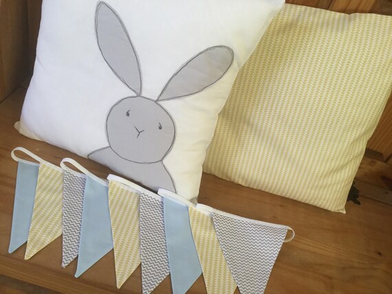 grey and mustard nursery