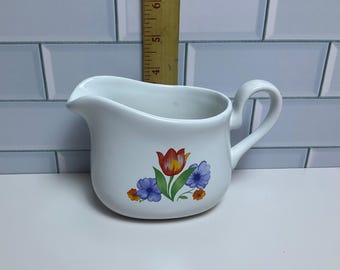 Corelle Flower Tulip Creamer Mini Pitcher