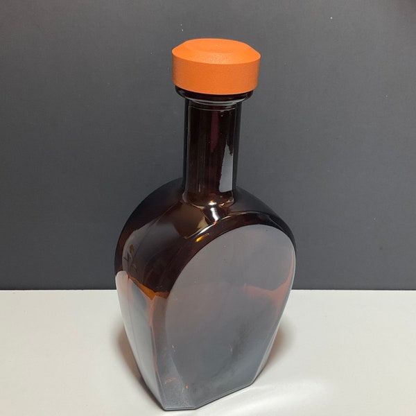 Brown Amber Storage Bottle, Refrigerator Bottle, Vintage Dishes