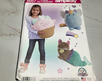 Simplicity 8667 Stuffed Kittens New Uncut