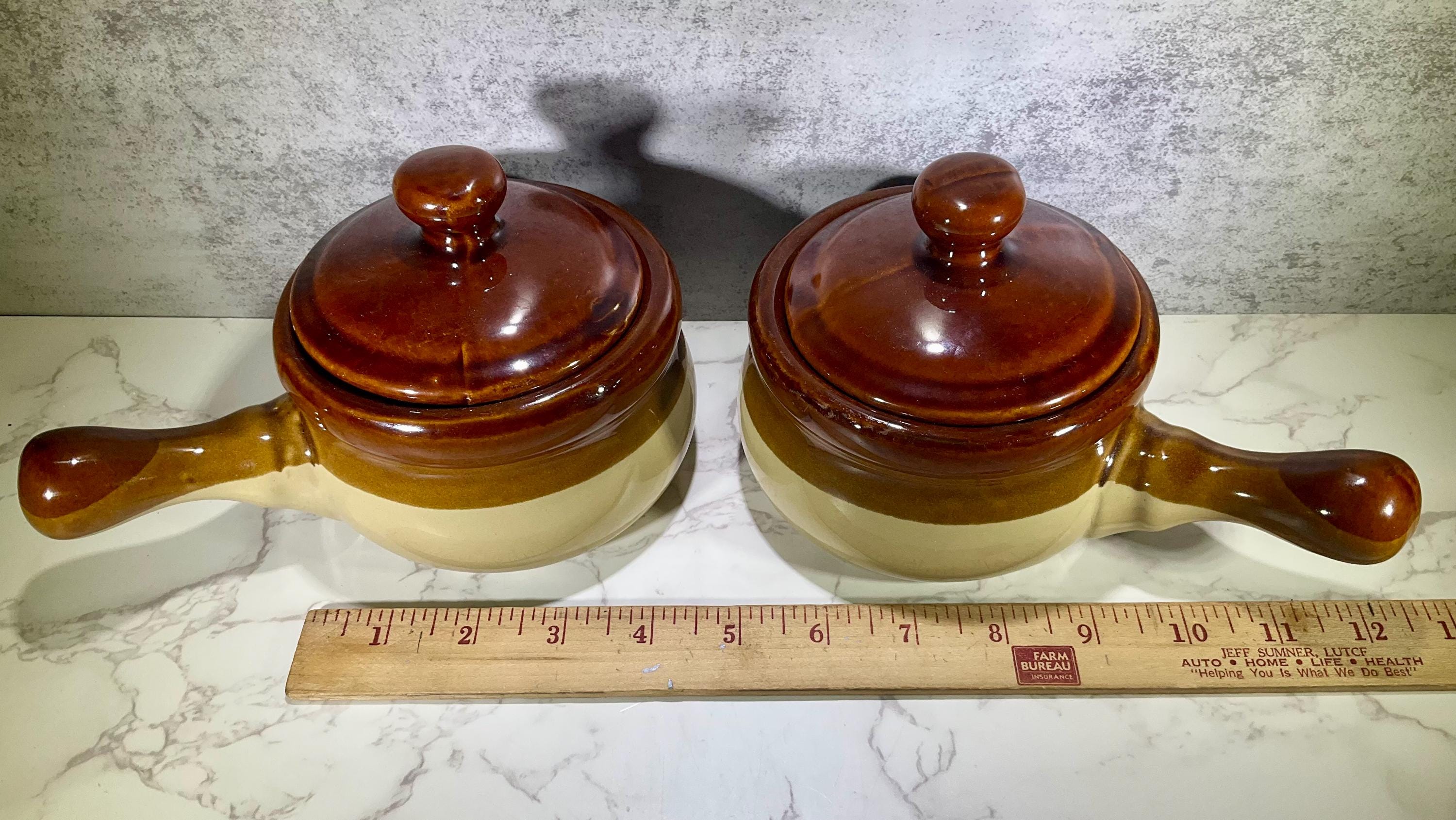 LE TAUCI French Onion Soup Bowls with Lids, 16 oz Ceramic Soup Crocks with Handles, Oven/Microwave/Dishwasher Safe, Set of 4 – From Oven to Table for French Onion, Chili, Pot