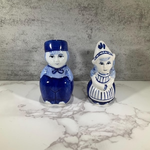 Dutch Girl And Boy Salt And Pepper Shakers Vintage