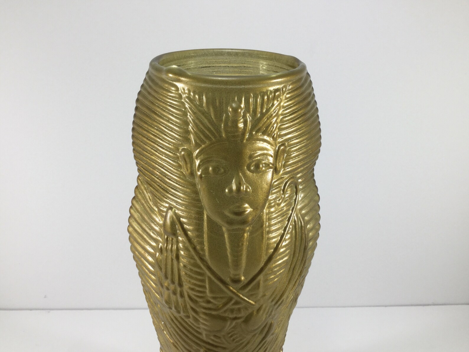 Hand Blown Vase Gold Egyptian King Tut Luxor Glass Vase 9 Etsy
