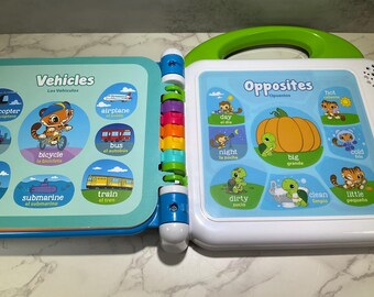 Toy LeapFrog Learning Friends 100 Words Book Green / Purple - A. Ally & Sons Toy LeapFrog Learning Friends 100 Words Book Green / Purple - A. Ally & Sons