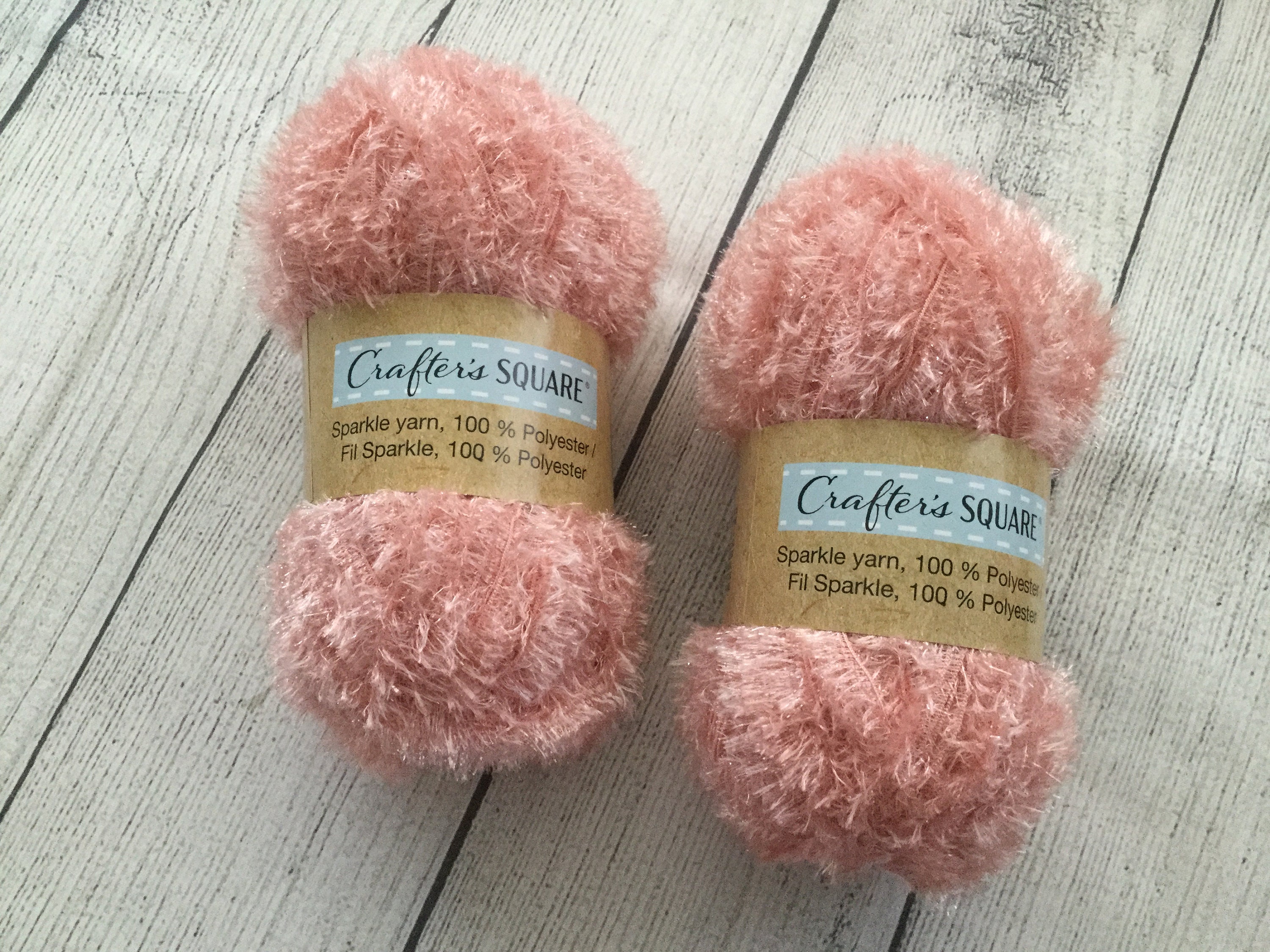 2 Crafters Square Sparkle Yarn Knitting Crochet Etsy