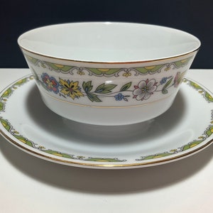 Serving Bowl Gravy Boat Japan “Tivoli “ by Fashion Manor Japan Formal Dining Rare Vintage Dishes