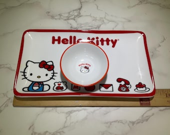 Hello Kitty Sanrio Plate and Bowl Vintage