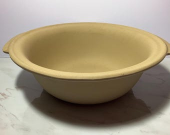 The Pampered Chef Large Baking Bowl #1450 12 Inch Stoneware Family Heritage Classics Collection Vintage