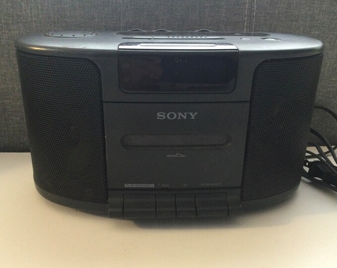 Sony Clock Radio With Cassette Player, Model IFCCS650, Vintage Etsy
