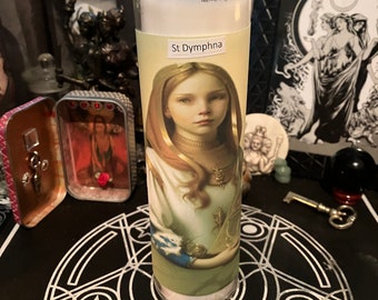 St Dymphna 7 day novena candle