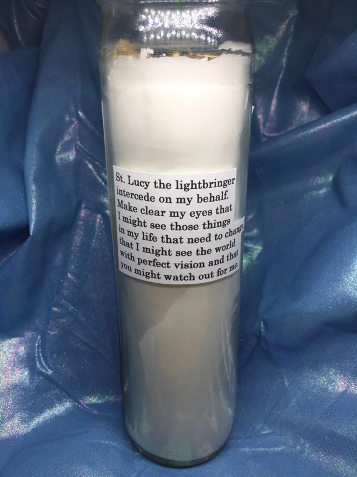 St Lucy 7 Day Novena Candle Etsy