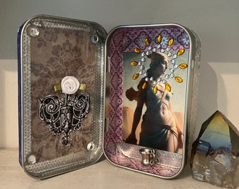 Athena Altoid tin portable altar