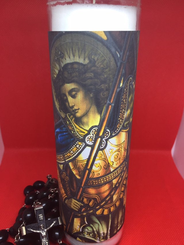 St Michael II Novena Candle Etsy UK