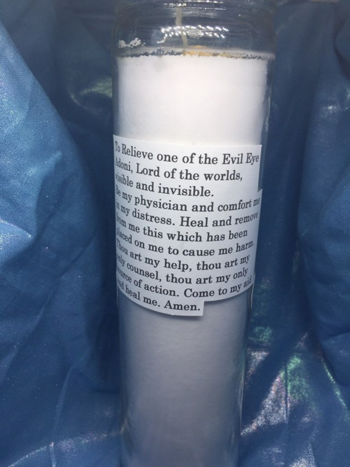 Evil Eye Protection 7 Day Candle Etsy