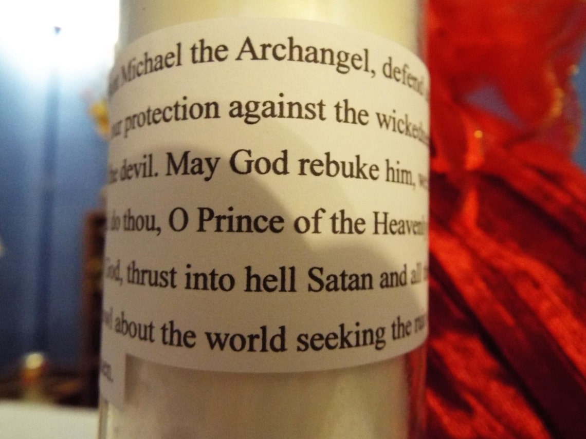 St Michael 7 day novena candle Etsy