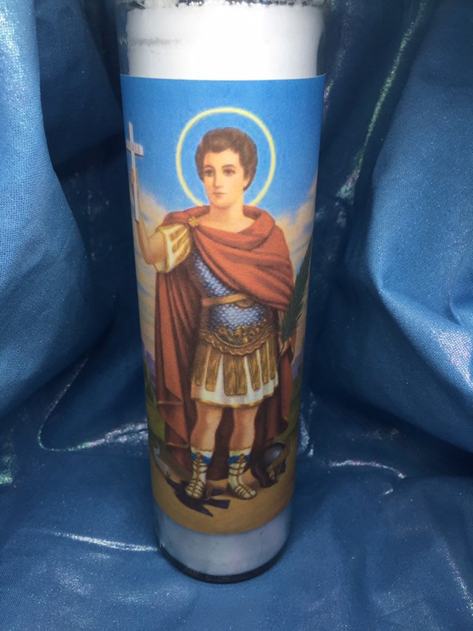 St Expedite 7 day novena candle Etsy