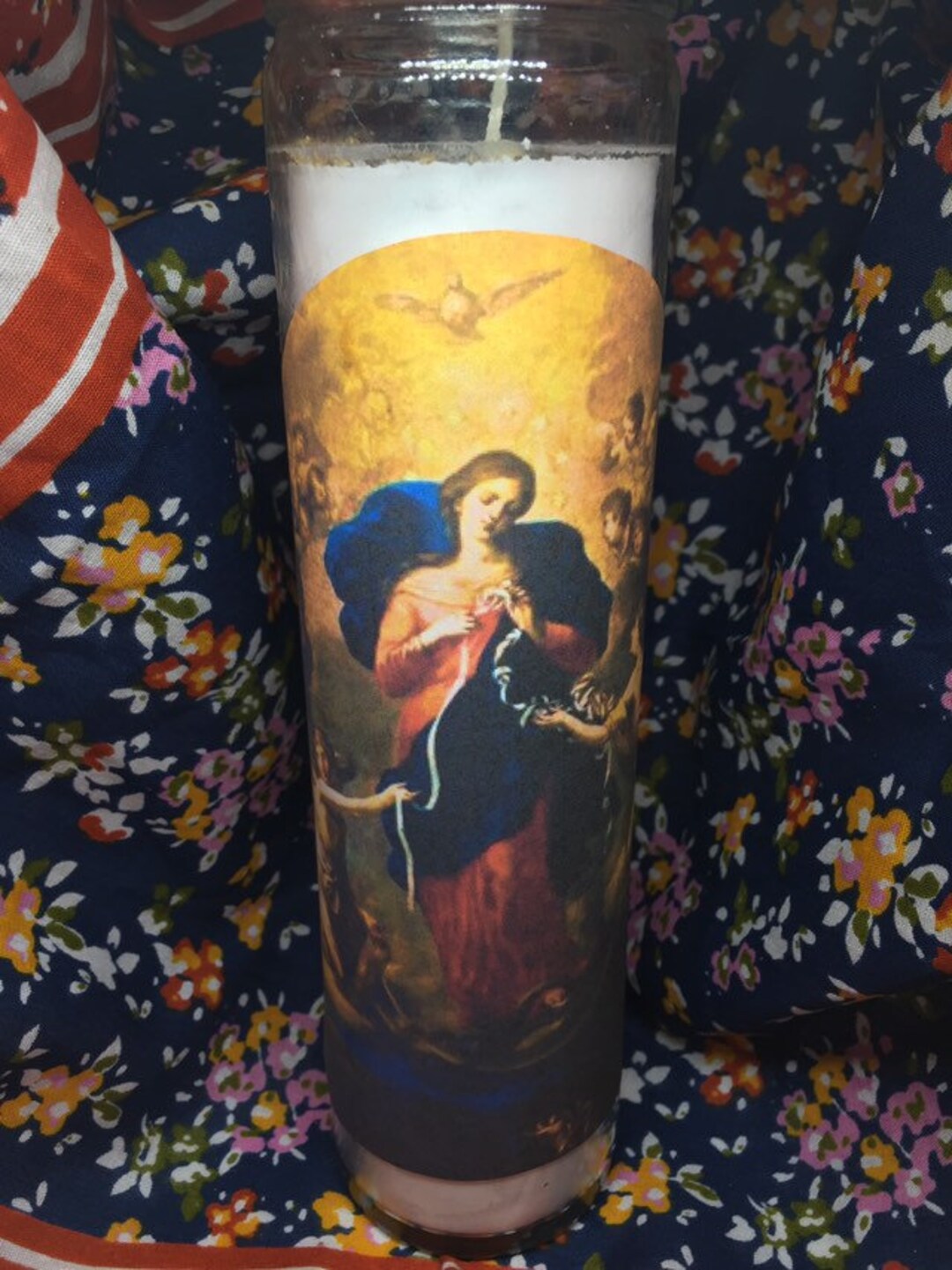 Mary the Untyer of Knots 7 Day Candle Etsy