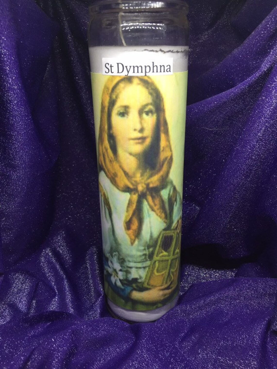 St Dymphna 7 Day Novena Candle Etsy