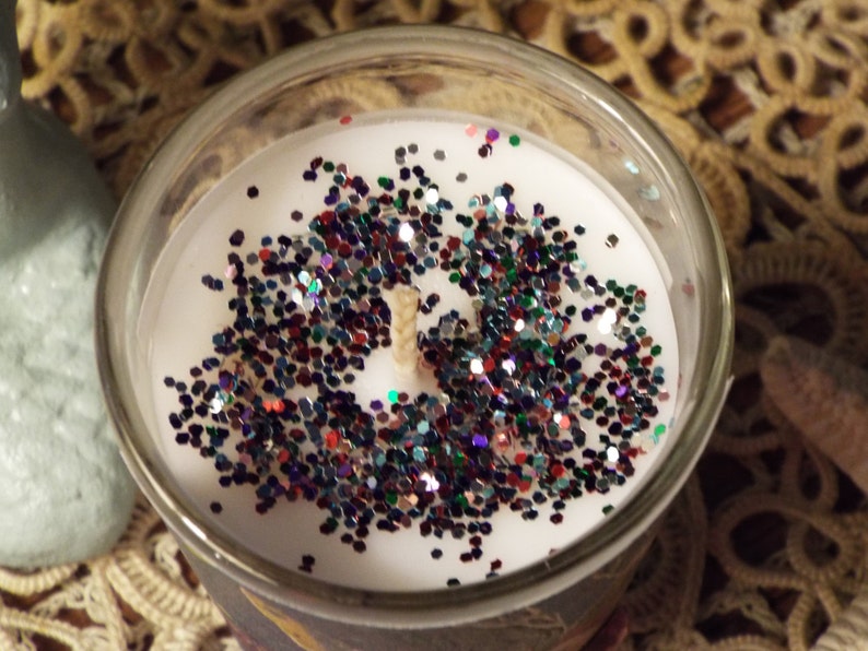 Small blue fairy candle