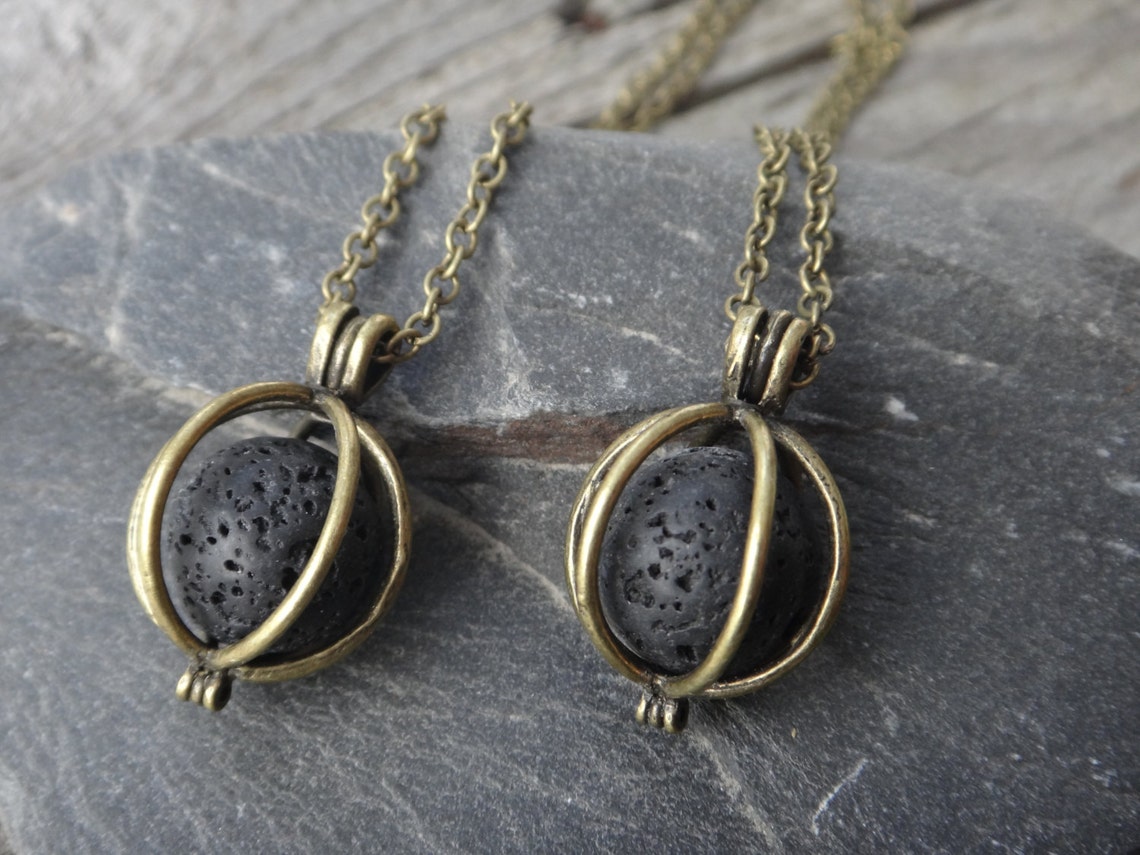 Diffuser Necklace. Lava Bead Aromatherapy. Healing Necklace. Etsy