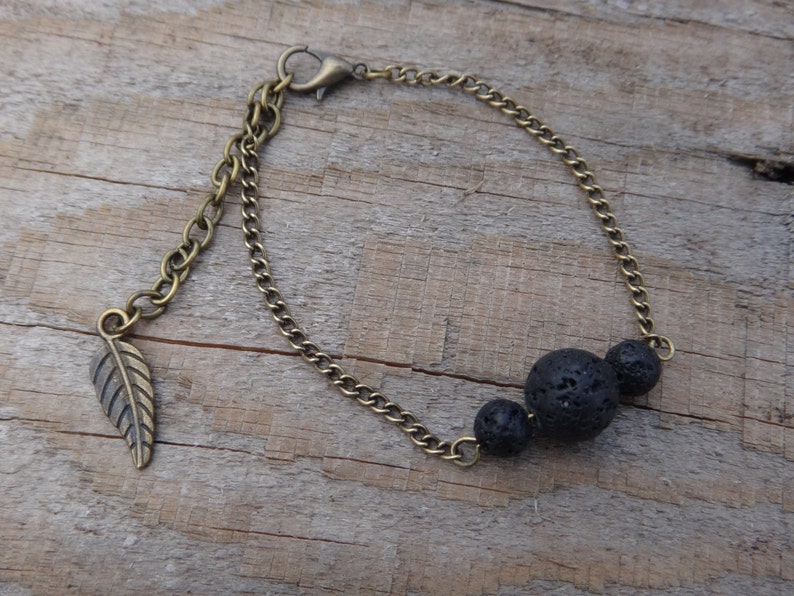 Bracelet Chakras En Pierres De Lave Pour Huiles Essentielles - Élastique Multicolore, Longueur 18 Cm, Neuf Sans Emballage | Bien-être Et Diffusion Aromatique