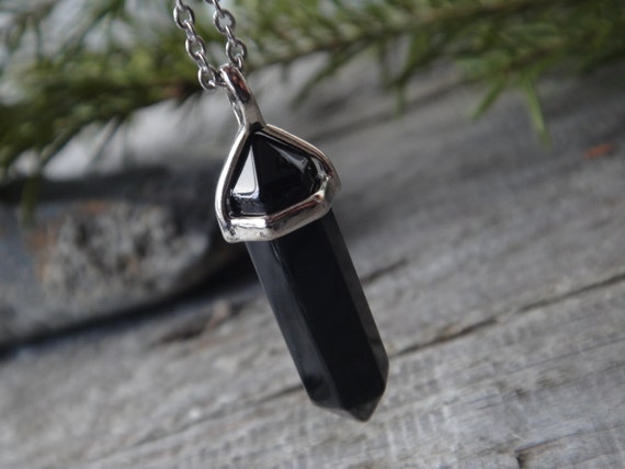 Onyx crystal cheap necklace